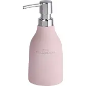 Wenko The Collection Seifenspender, Für die portionierte Abgabe von Flüssigseife, Spülmittel oder Lotion, Farbe: rose, Füllmenge: 330 ml