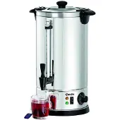 Bartscher Heißwasser-Spender, 8,5 Liter, Wasserkocher aus Chromnickelstahl mit thermostatischer Temperaturregelung, Maße: 225 x 225 x 470 mm
