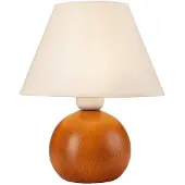 Lamkur Tischlampe Gill, Buche gebeizt/weiß, Höhe 24 cm, E27