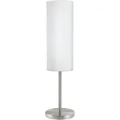 Eglo TROY 3, Nickel, Weiß, Glas, Stahl, Schlafzimmer, Wohnzimmer, IP20, II, E27