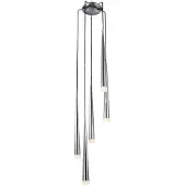 Azzardo Stylo Pendelleuchte Chrom höhenverstellbar 5-flammig G9 Ø 18x60x225cm
