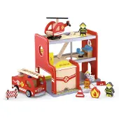 Vigatoys Viga 50828 Feuerwache W/Zubehör