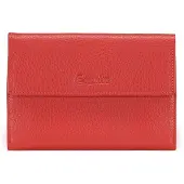 Esquire Leder Geldbörse Primavera Wallet Red rot