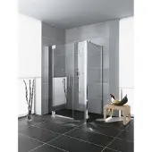 Kermi Pendeltür PASA XP 1GR 18020, PX1GR18020VPK, Farbe: Silber Hochglanz Echtglas klar Clean