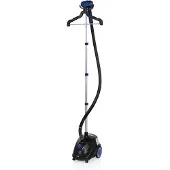 Princess 01.332848.01.001 Dampfglätter, Stand-Dampfglätter, 1,5 l, 0,75 min, Schwarz, Blau, 4 Rad/Räder, Drehregler