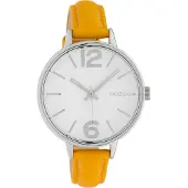 Oozoo Armbanduhr gelb Leder Timepieces Damen Analog-Quarzuhr UOC10455