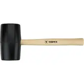 Topex Gummihammer 72 mm/900 g, Holzgriff