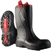 Dunlop Gummistiefel "Purofort+ Rugged full safety", Damen, Gr. 45, schwarz, Obermaterial: 100% Textilmaterial TEXMAT., Schuhe Gummistiefel