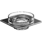 Emco art Seifenhalter, Schale aus Kristallglas, klar, chrom, 163000101