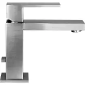 Gessi Rettangolo Waschtisch-Einhebelmischer, mit Ablaufgarnitur 1 1/4, Ausladung 129 mm, 20001