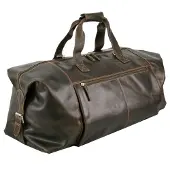 Greenland Nature Leder Reisetasche Schultertasche Westcoast Traveller Brown braun