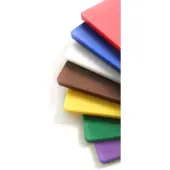 Hendi Schneidebrett hygienisch, HACCP, 450 x 300 x 13 mm, Dickes Schneidbrett mit beidseitiger glatten Oberfläche, Farbe: weiß