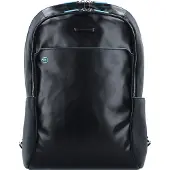 Piquadro Blue Square Computer Backpack with iPad Compartment black