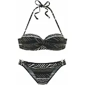 Bruno Banani Bügel-Bandeau-Bikini in Wickeloptik