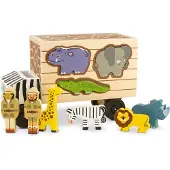 Melissa & Doug Animal Rescue Wooden Play Set, Mehrfarbig, Holz, Kunststoff, Kinder, Junge/Mädchen, 3 Jahr(e), 4 Jahr(e)