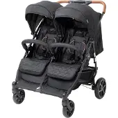 BabyTrold 13-82S, Betthimmel, Traditioneller Kinderwagen, Unisex, Feste Räder, Faltbar, Schwarz
