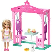 Barbie Club Chelsea Doll and Pet Picnic, Modepuppe, Weiblich, 3 Jahr(e), Mädchen, Mehrfarbig