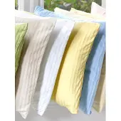 Irisette Kissenbezug "Lumen 8129", gelb (vanill), B:40cm L:80cm, Interlock-Jersey, Obermaterial: 100% Baumwolle, Kissenbezüge, Kissenbezug, hochwertig und traumhaft weich