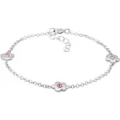 Elli Armband Kinder Blumen Floral Kristalle Silber Elli Silber