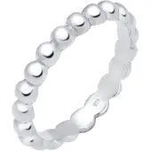 Elli Silberring "Ring Stacking Ring Kügelchen 925 Silber" Gr. 54, silber, Fingerringe, Damen, 54, Silber 925 (Sterlingsilber), Silberring