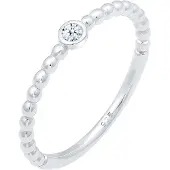 Elli DIAMONDS Verlobungsring "Ring Verlobungsring Geo Kugeln Diamant (0.03ct) 925 Sterling Silber" Gr. 54, silber, Fingerringe, Damen, 54, Silber 925 (Sterlingsilber), Verlobungsring