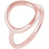 Elli Silberring "Ring Kreis Rund Geo Statement 925 Silber" Gr. 56, rosa (rosegold), Fingerringe, Damen, 56, Silber 925 (Sterlingsilber), Silberring