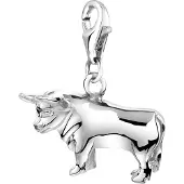 Nenalina Charm Anhänger Sternzeichen Stier Taurus 925 Silber Nenalina Silber