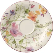 Villeroy & Boch Untertasse "Frühstücksuntertasse Mariefleur Basic ø 19 cm bunt", bunt, L:19cm, Speiseteller, Untertasse