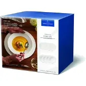 Villeroy & Boch Geschirr-Set "Geschirr For Me 8er Set weiß", weiß, 8, Porzellan, Geschirr-Sets, Geschirr-Set, Spülmaschinengeeignet, Mikrowellenfest
