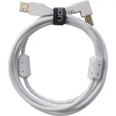 UDG USB 2.0 A-B Abgewinkelt Audiokabel 3m, , Weiß, U95006WH, Datenkabel