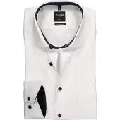 Olymp Businesshemd "Luxor modern fit", Herren, Gr. 46, N-Gr, weiß, Web, Obermaterial: 100% Baumwolle, modern fit, Hemden Businesshemd