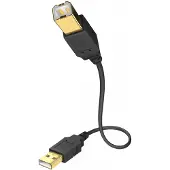 Inakustik 01070001, 2.0, USB A, USB B