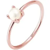 Elli Ring Süsswasserperle Filigran 925 Sterling Silber Elli Rosegold