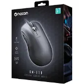 Nacon GM-110, Beidhändig, Optisch, USB Typ-A, 2400 DPI, Schwarz