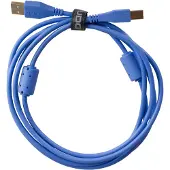 UDG USB 2.0 A-B Kabel 1 m – High-Speed, Audio-optimiert – Blau, Gerade