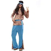 MOM Hippie Psychedelic Herrenkostüm