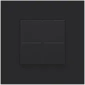 Niko 161-91004 Niko Dimmschalter für Hue System, Niko Pure steel black coated 16191004