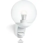 Steinel L 585 S WS, Wandbeleuchtung für den Außenbereich, Weiß, Glas, Kunststoff, IP44, Garten, II