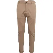 Lindbergh Stoffhose , Herren, Gr. XL, N-Gr, beige (sand mix), Web, Obermaterial: 75% Polyester, 22% Viskose, 3% Elasthan, slim fit knöchellang, Hosen Stoffhose, mit Stretch