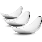 Georg Jensen LEAF DISH STAINLESS STEEL MIRROR 3 PCS 3586288