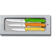 Victorinox Swiss Classic Gemüsemesser-Set, 3-teilig Gelb,orange,hellgrün