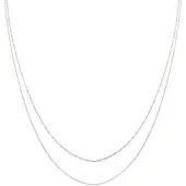 Elli Ketten-Set "Halskette Choker Set (2tlg) Venezia Gliederkette 925 Silber" Gr. 36, silber, Halsketten, Damen, ohne Stein, Silber 925 (Sterlingsilber), Ketten-Set