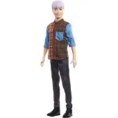 Barbie GHW70 - Barbie - Fashionistas - Puppe, Ken, lilahaarig mit Karohemd