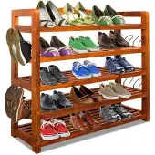 Casaria Schuhregal aus Akazienholz 75x26x82cm