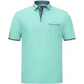 Jan Vanderstorm Poloshirt MELKER Herren 1369 türkis 60/62