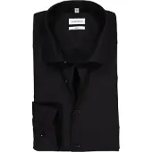 Seidensticker Hemd Slim Fit Kent bügelfrei black