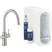 GROHE 31541DC0, Ziehen, Edelstahl, Hebelgriffe, Einzelbild, Typ C, Keramik