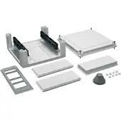 Hager U84S6 Kabelanschlusskasten, univ., 324x307x149mm, IP54, SKII, SaS-Träger-60mm, seitl.