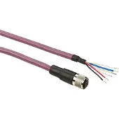 Schneider Electric Electric TCSCCN1M1F2 CANopen-Bus-Kabelsatz (Daisy Chain), gerade, M12-A Stecker-Buchse, 2m