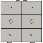 Züblin 157-51046 Doppel Dimmersteuerung für Niko Home Control, champagne coated 15751046